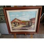 Картина масло на платно от Испания, двойна рамка - 3593